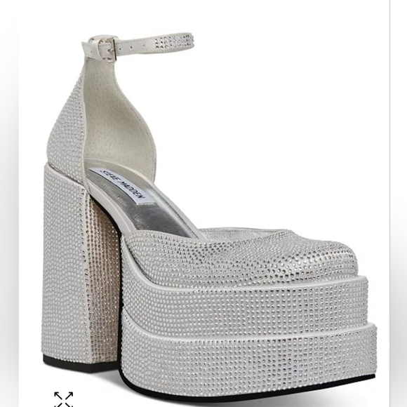 STEVE MADDEN  Charlize Rhinestone Double Platform Pumps - Picture 5 of 11